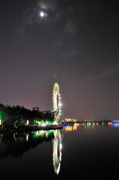 苏州金鸡湖夜景