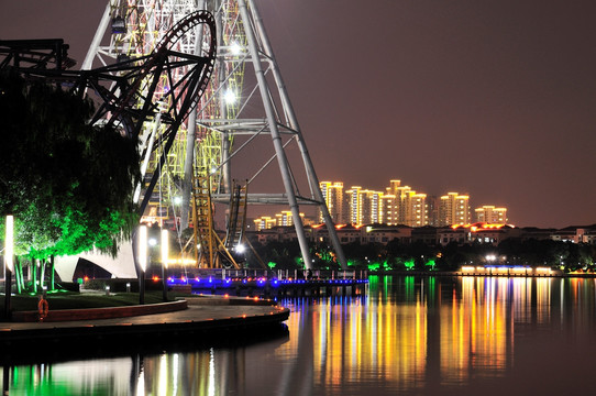 苏州金鸡湖夜景