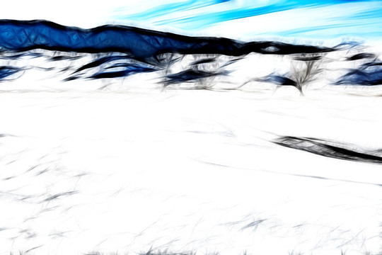 装饰画 雪景