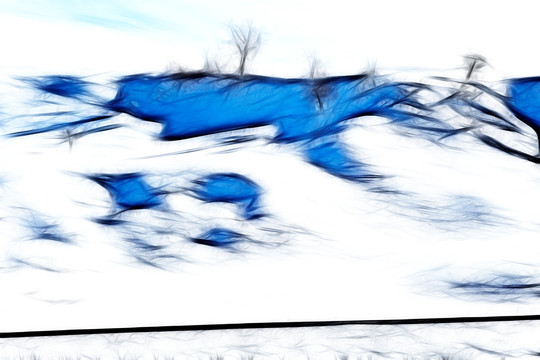 装饰画  雪景