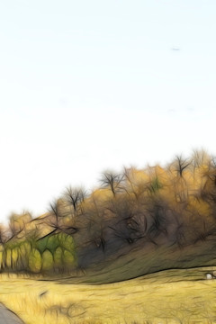 装饰画  草原风光