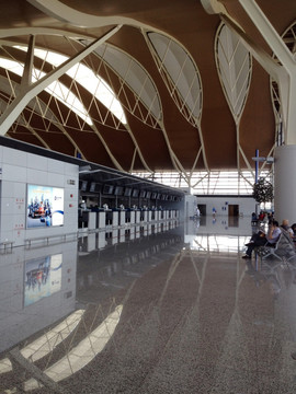 浦东机场 航站楼 室内 上海