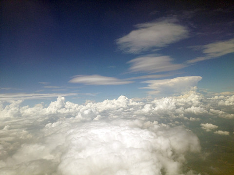 云海 航拍  天空