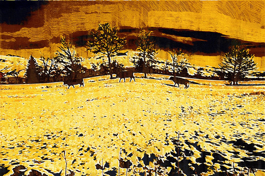 风景装饰画 油画