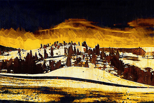 风景油画  装饰画