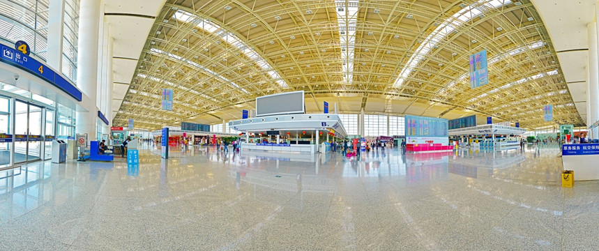 南昌昌北机场候机厅宽幅全景