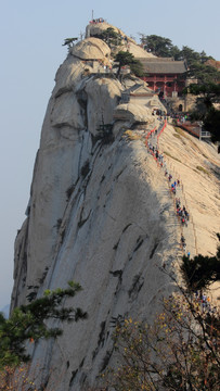 华山西峰大绝壁