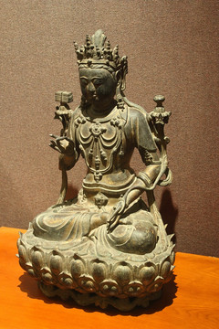 文殊菩萨铜坐像