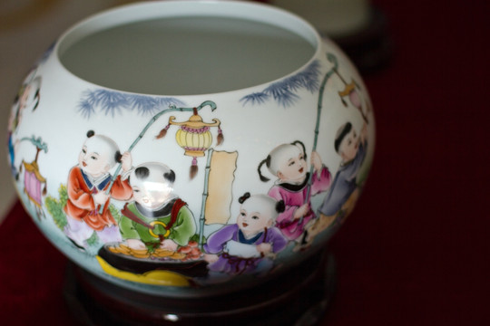 景德镇瓷器 民俗工艺品  花瓶