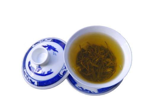青花瓷茶具 盖碗茶