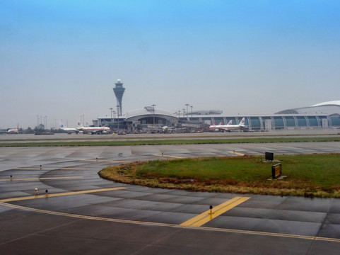 机场航班 停机坪