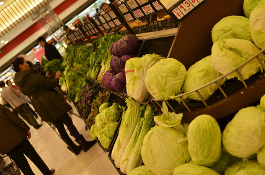 超市货架 蔬菜