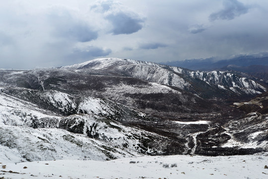 黄龙雪山梁风光