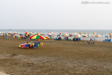 防城港白浪滩海滩风光