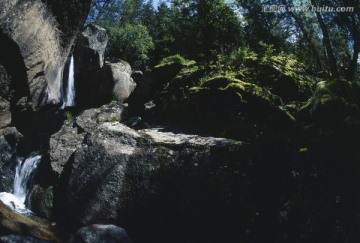 瀑布 神钟山 可可托海 山泉