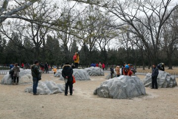 北京天坛公园七星石