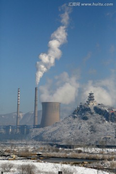 永定河森林公园雪景