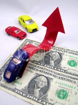 美元和汽车模型