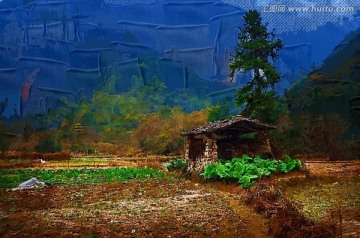 油画 乡村油画