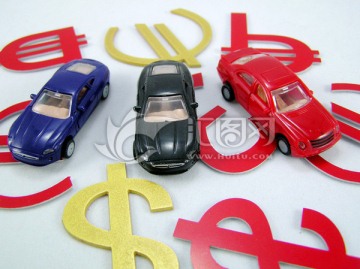 货币符号和汽车模型