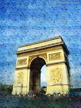 巴黎建筑画