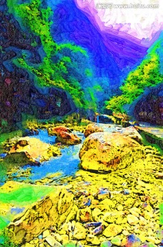 白水寨写生