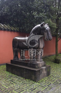 成都武侯祠 马