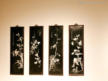 四季屏风 南京博物院 博物馆