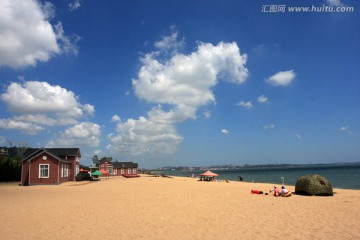 威海 海边沙滩上风光