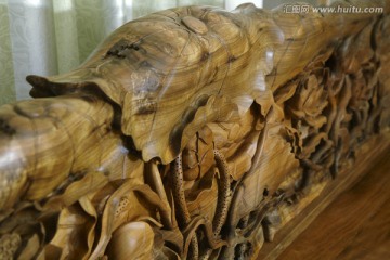 金丝楠木雕刻床