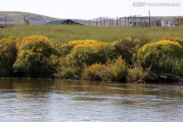 俄罗斯界河风景