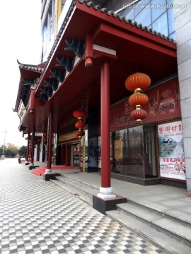 仿古建筑 红木家具店