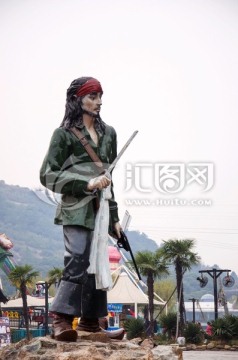 海盗雕像