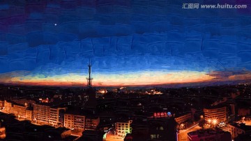 都市装饰画