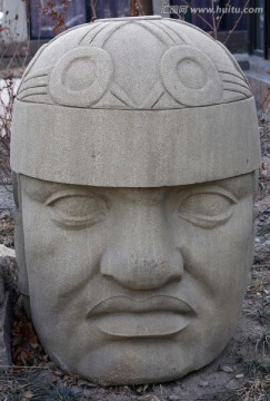 玛雅文化人像浮雕