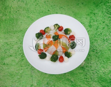 菜品装饰 花开富贵