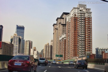 上海高速路 现代建筑