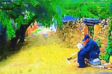乡村装饰画