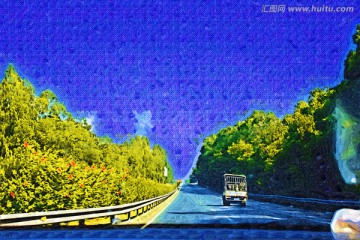 公路装饰画