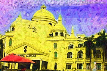 抽象建筑画