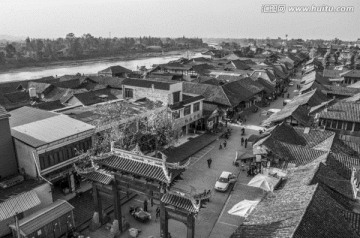 中国民居四合院 四川元通老街