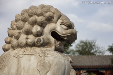 北京 恭王府 旅游景点 石狮子