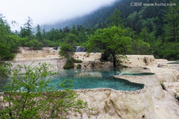 四川黄龙国家地质公园风光