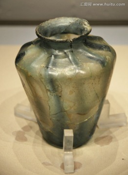 南汉玻璃瓶 古代玻璃瓶