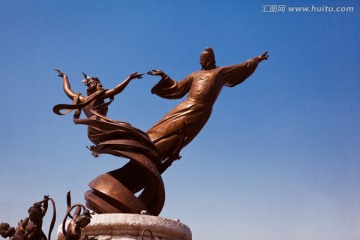 西安华清池 广场 雕塑