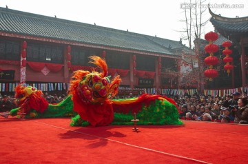 中国年舞狮表演