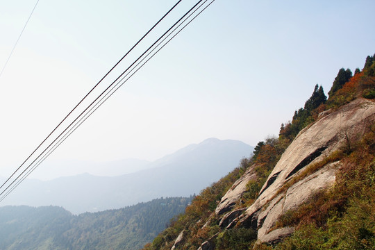 南岳衡山风景区 钢索