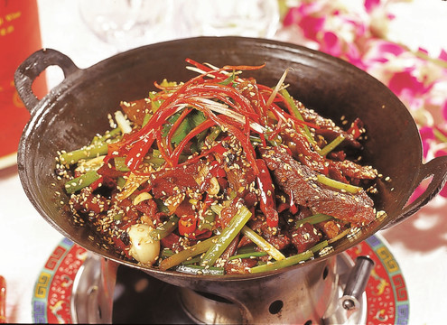 干锅豉香牛肉条