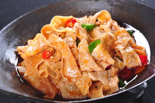 干锅高山豆腐皮