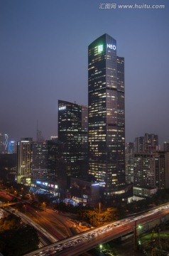 深圳NEO大厦 都市风光 夜景